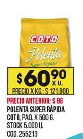 Coto Polenta super rápida coto oferta