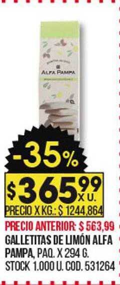 Coto Galletitas de limón alfa pampa oferta