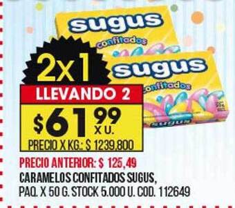 Coto Caramelos confitados sugus oferta