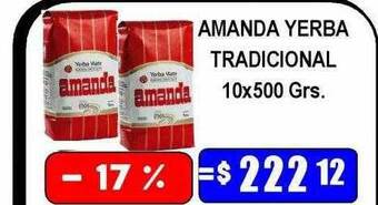 Dulcenter Amanda yerba tradicional oferta
