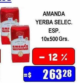 Dulcenter Amanda yerba selec esp oferta