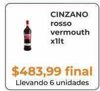 Pasos Supermercado Cinzano rosso vermouth oferta