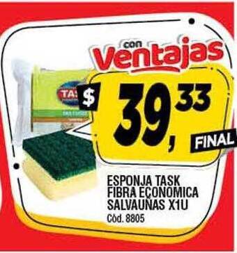 Supermercados Yaguar Esponja task fibra economica salvaunas oferta