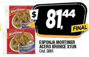 Supermercados Yaguar Esponja mortimer acero bronce oferta