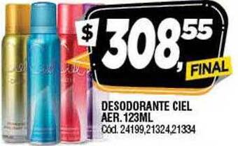 Supermercados Yaguar Desodorante ciel aer oferta
