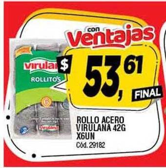 Supermercados Yaguar Rollo acero virulana oferta