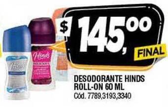 Supermercados Yaguar Desodorante hinds roll-on oferta