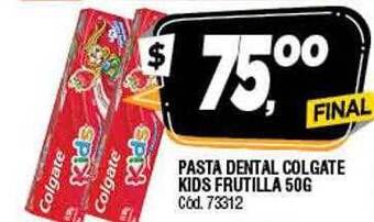 Supermercados Yaguar Pasta dental colgate kids frutilla oferta