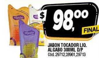 Supermercados Yaguar Jabon tocador liq. algabo oferta