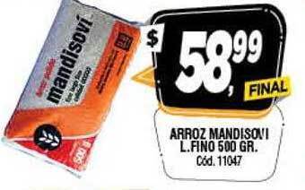 Supermercados Yaguar Arroz mandisovi l.fino oferta