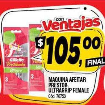 Supermercados Yaguar Maquina afeitar prestob. ultragrip female oferta