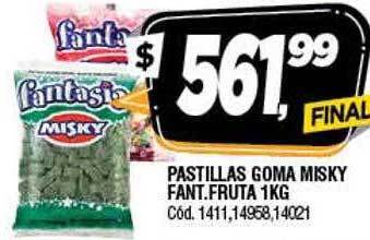 Supermercados Yaguar Pastillas goma misky fant.fruta oferta