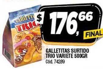 Supermercados Yaguar Galletitas surtido trio variete oferta