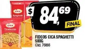 Supermercados Yaguar Fideos cica spaghetti oferta
