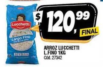 Supermercados Yaguar Arroz lucchetti l.fino oferta