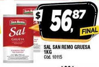 Supermercados Yaguar Sal san remo gruesa oferta