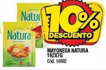 Supermercados Yaguar Mayonesa natura oferta