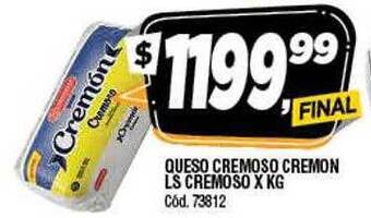 Supermercados Yaguar Queso cremoso cremon ls cremoso x kg oferta