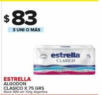 Carrefour Maxi Estrella algodon clasico oferta