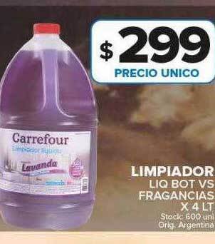 Carrefour Maxi Limpiador liq bot vs fragancias oferta