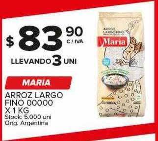 Carrefour Maxi Maria arroz largo fino oferta