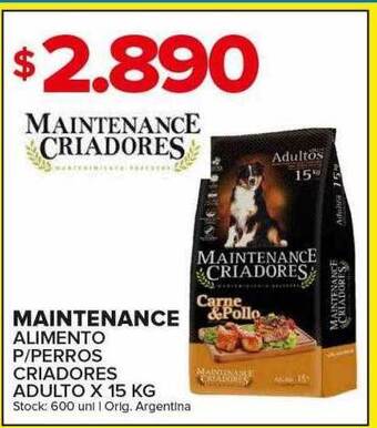 Carrefour Maxi Maintenance alimento p perros criadores adulto oferta