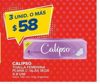 Carrefour Maxi Calipso toalla femenina plana c alas seda oferta