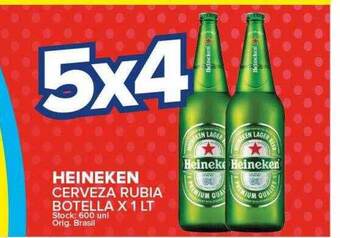 Carrefour Maxi Heineken cerveza rubia oferta
