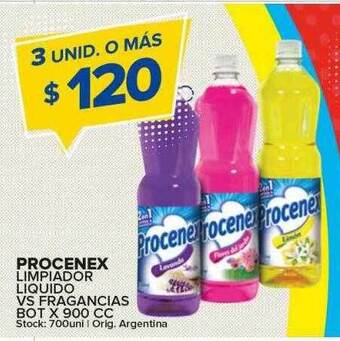 Carrefour Maxi Procenex limpiador liquido vs fragancias oferta