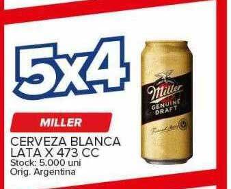 Carrefour Maxi Miller cerveza blanca oferta