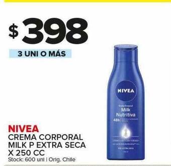 Carrefour Maxi Nivea crema corporal milk p extra seca oferta