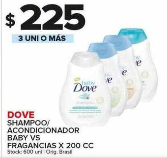 Carrefour Maxi Dove shampoo acondicionador baby vs fragancias oferta