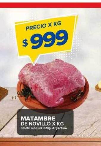 Carrefour Maxi Matambre de novillo x kg oferta