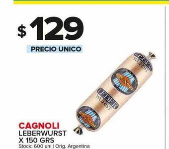 Carrefour Maxi Cagnoli leberwurst oferta