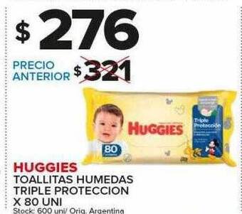 Carrefour Maxi Huggies toallitas humedas triple proteccion oferta