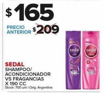 Carrefour Maxi Sedal shampoo acondicionador vs fragancias oferta