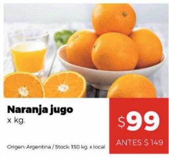 Disco Naranja jugo x kg oferta