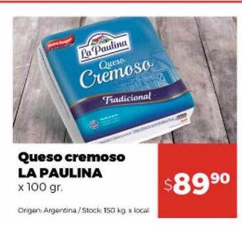 Disco Queso cremoso la paulina oferta
