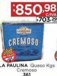 Hipermay La paulina queso kgs cremoso oferta