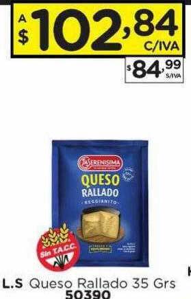 Hipermay L.s queso rallado oferta