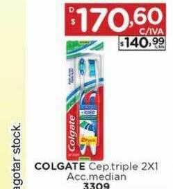 Hipermay Colgate cep.triple 2x1 acc.median oferta