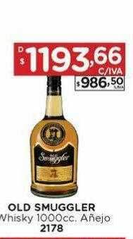 Hipermay Old smuggler whisky 1000cc añejo oferta