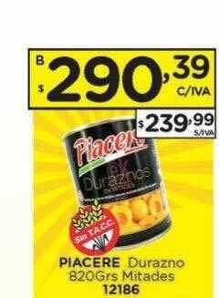 Hipermay Piacere durazno mitades oferta