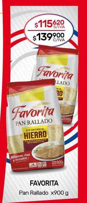 Nini Mayorista Favorita pan rallado oferta