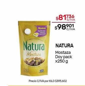 Nini Mayorista Natura mostaza doy pack oferta