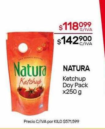 Nini Mayorista Natura ketchup doy pack oferta