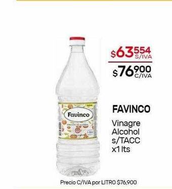 Nini Mayorista Favinco vinagre alcohol s-tacc oferta