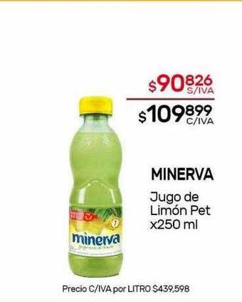Nini Mayorista Minerva jugo de limón pet oferta