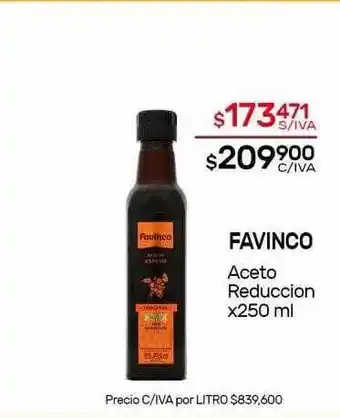 Nini Mayorista Favinco aceto reduccion oferta