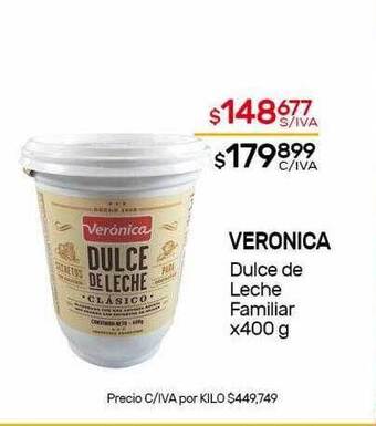 Nini Mayorista Veronica dulce de leche familiar oferta